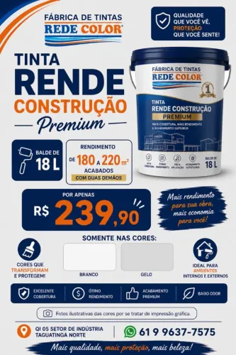 Tinta Rende Construção Premium