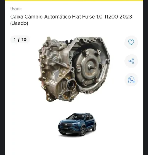 CAIXA CÂMBIO AUTOMÁTICO FIAT PULSE 1.0 TF200 2023