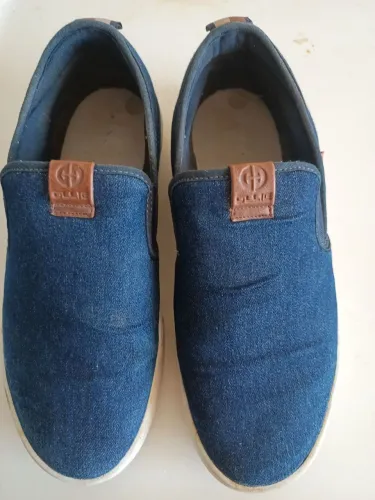 Tênis social masculino jeans seminovo