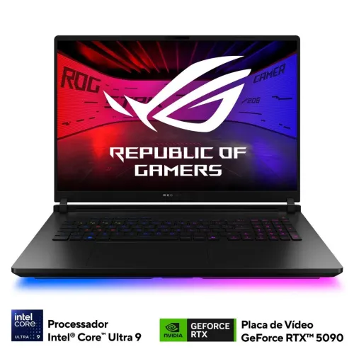 ROG Strix Scar g18 G835L RTX 5090 + Intel Core Ultra 9 + 4TB SSD + 64GB RAM (novo lacrado)