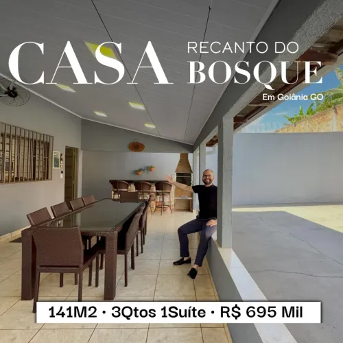 Casa no Recanto do Bosque . Sozinha no lote