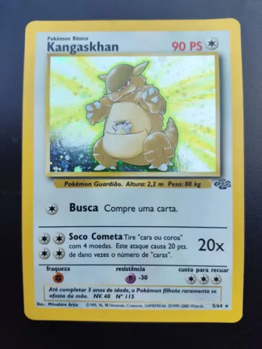 Carta Pokémon TCG Kangaskhan 5/64 - Jungle (Português / 1999)