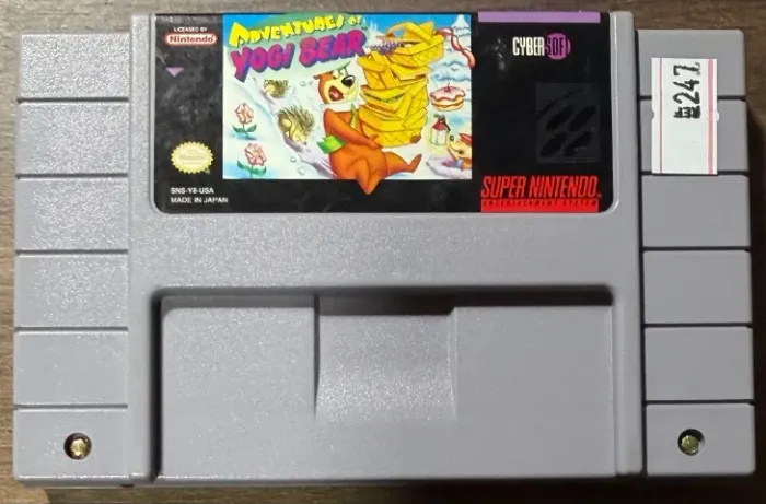 "Adventures of Yogi Bear" Original SNES Super Nintendo 247