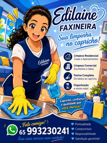 Faço faxina valor apartir 210