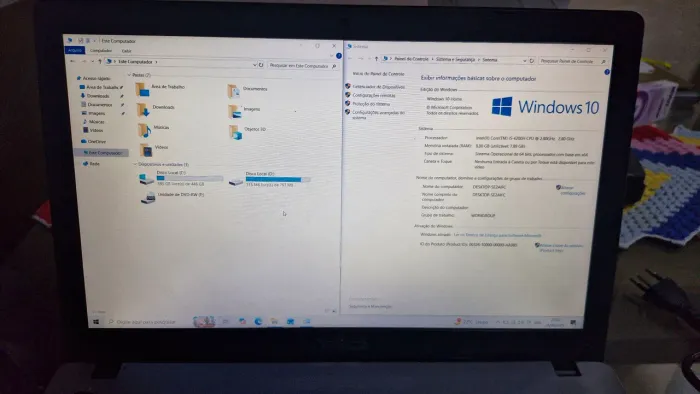 Notebook Asus i5 usado 