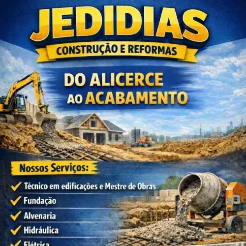 Jedidias construções construindo e reformamos do alicerce e acabamento
