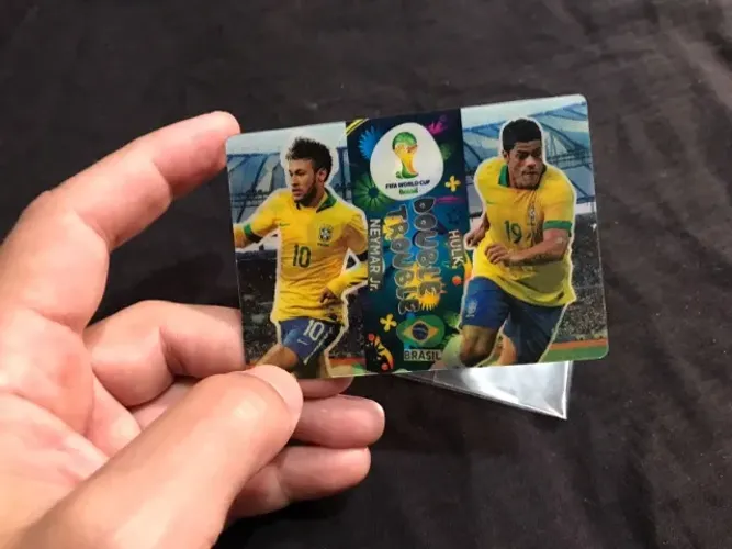 Adrenalyn Card Holográfico 2014 Neymar/HulkDouble Trouble