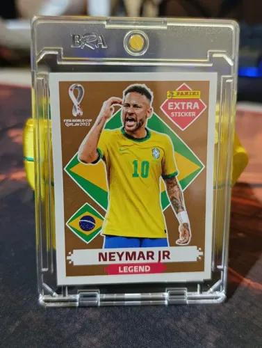 Figurinha Extra Sticker Neymar 2022 - Bronze