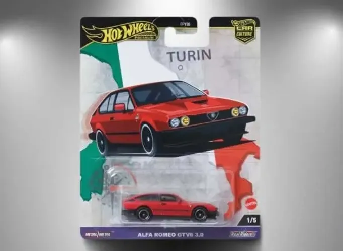 Hot Wheels Premium - Car Culture - Alfa Romeo Gtv6 3.0 Vermelho