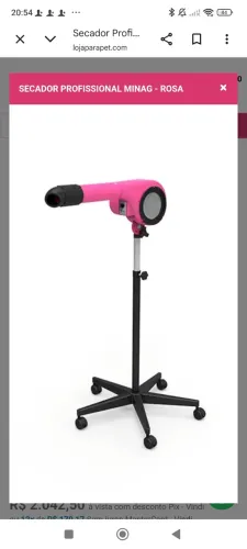 Secador minag rosa 