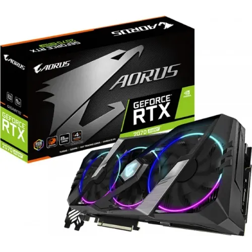 RTX 2070 Ti AORUS Gigabyte - Performance TOP para Jogos e Criação | Iluminação RGB Espetac