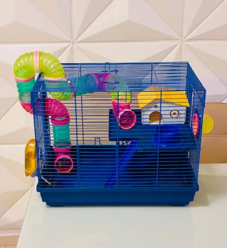 Gaiola completa para hamster com acessórios 