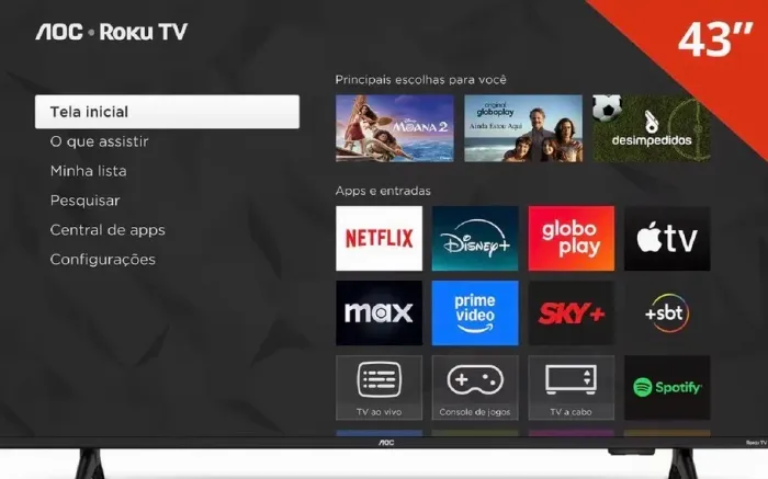 Tv AOC Full HD 43 polegadas