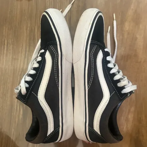 [VANS] Old Skool True White Original 36 - Usado, muito bom