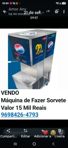 Máquina de sorvete 