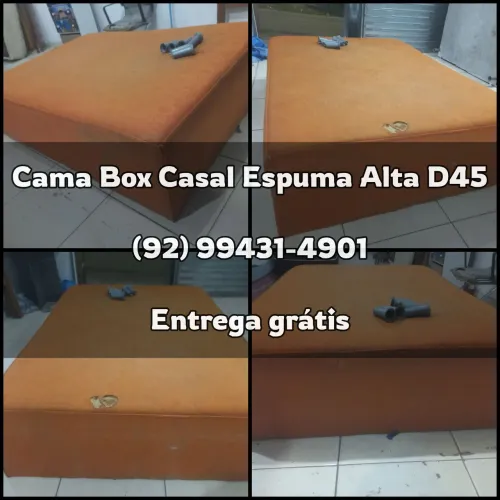 Cama Box Usada Higienizada - Casal D45 (FRETE GRÁTIS)