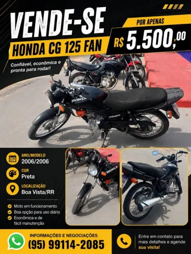 Vende-se moto Honda