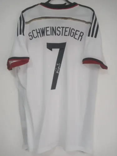 camisa alemanha copa mundo 2014 #7 schweinsteiger autografada certificada