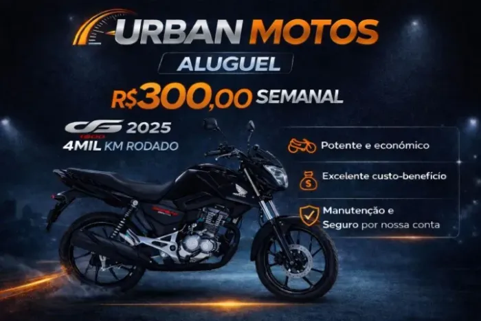 Aluguel 300,00 semanal.