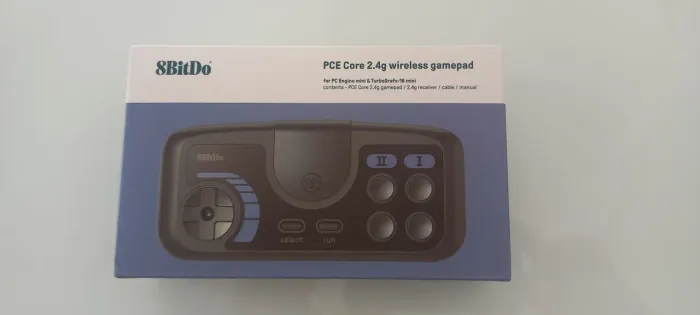 CONTROLE 8BITDO PCE CORE 2.4g WIRELESS  PARA PC ENGINE MINI OU TURBOGRAFX-16 MINI