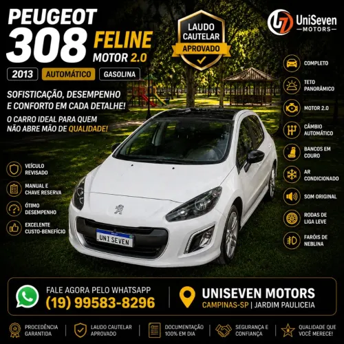 Peugeot 308 Feline 2.0 Flex 16V 5P Aut. 2013