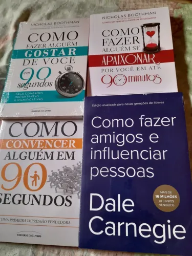 Coleção de Livros Como Fazer Amigos e Influenciar Pessoas e Outros - Todos Novos