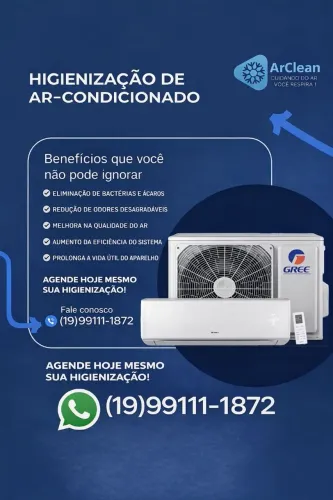 Higienização e Limpeza Ar condicionado