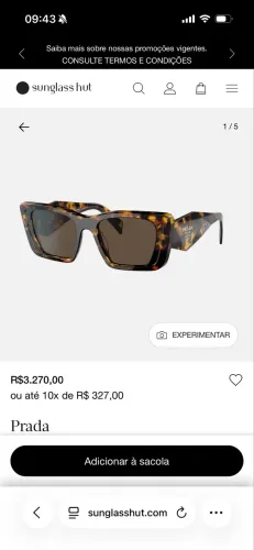 Óculos Prada 08Y