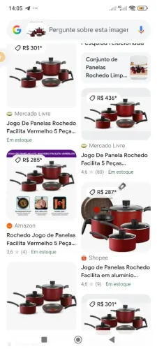 Jogo de panelas antiaderentes NOVAS NA CAIXA