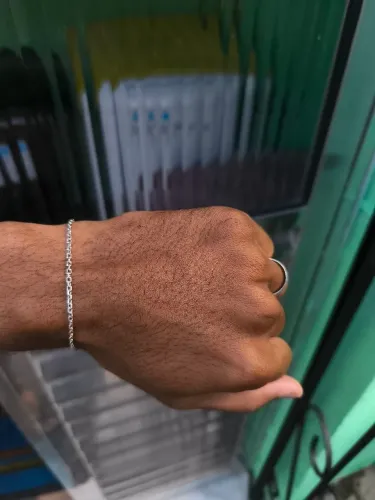 Pulseira de prata 925 cadeado, garantia vitalícia