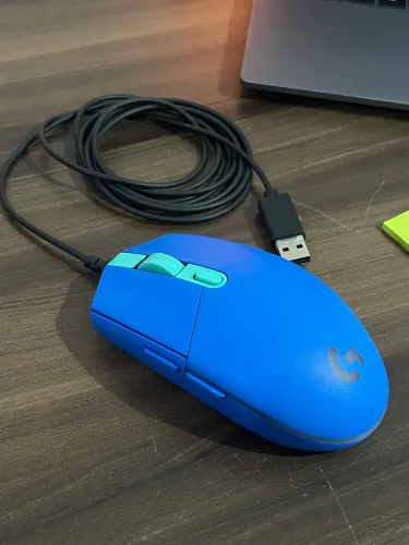 Mouse Logitech G203 Blue - Aceito cartão e Entrego