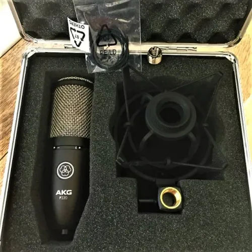 R$ 800.AKG Perception 220 - microfone condensador para stúdio profissional ac.troca