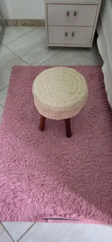 Banqueta em macrame