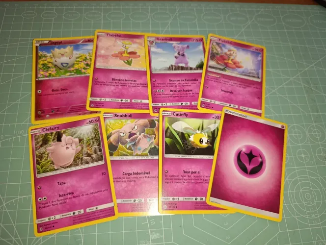 Lote de cartas pokémon tipo fada