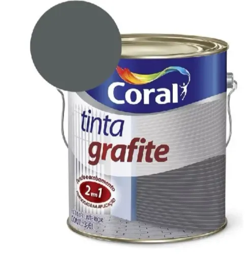 Tinta grafite antiferrugem coral
