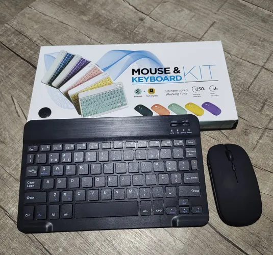 Kit teclado e mouse sem fio
