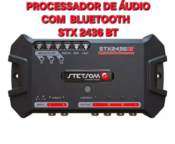 Processador De Áudio Stx 2436BT Bluetooth 
