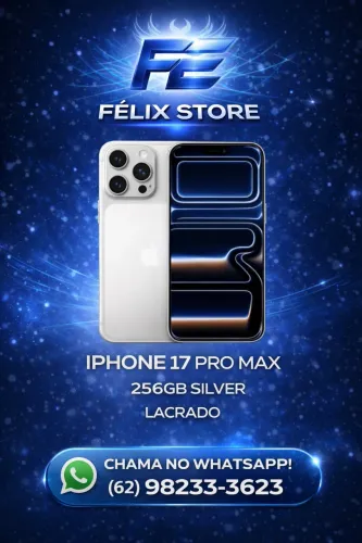 Apple IPhone 17 Pro max Silver 256GB lacrado esim