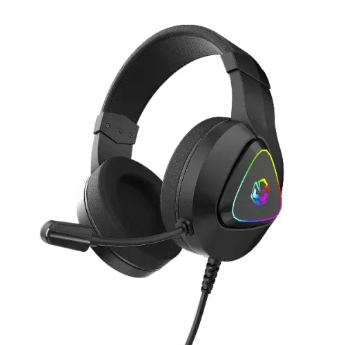Headset Gamer Pcyes Deffy Black Vulcan, Usb, Driver 50Mm, Rgb, Microfone Omnidirecional -