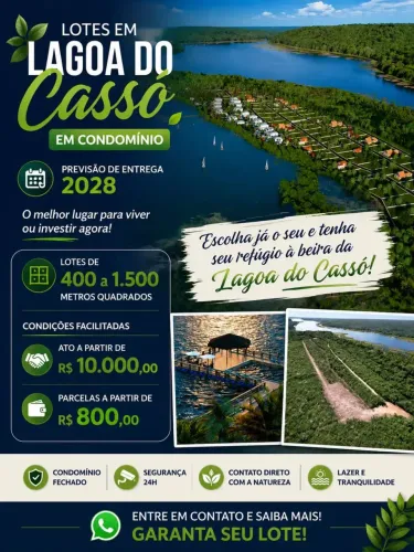 Lotes em Lagoa do Cassó