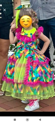 Vestido junino tamanho 3/4