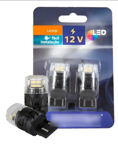 Par Ultra Led T20 2 Polos W21/5w Canbus 6000k Drl 1400lm 14w