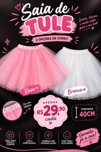 Saia de Tule Fantasia