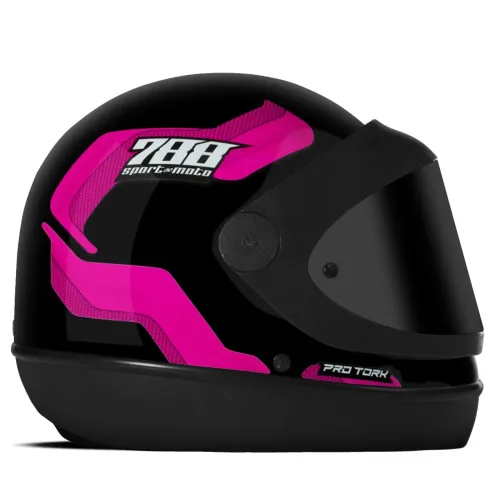 Capacete protork rosa