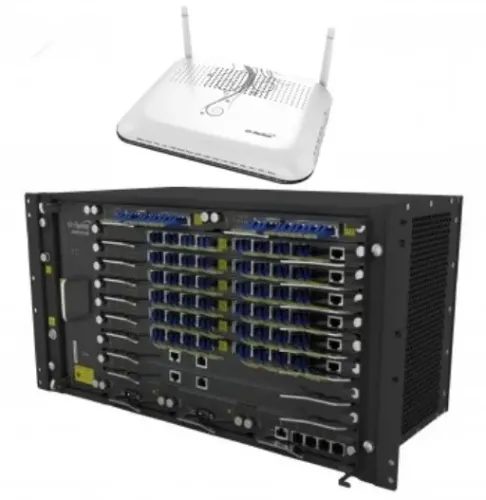 Olt Fiberhome An5516-06 Com 16 portas pon 2 Gc8b C+ com Fonte 48v e Ont 