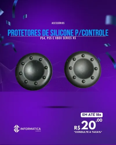 ACESSÓRIO PROTETORES DE SILICONE P/CONTROLE