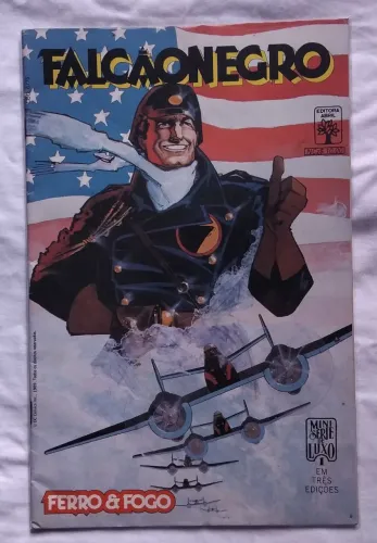HQ Falcão Negro - Ferro & Fogo #1 - Minissérie de Luxo - DC Abril 1989