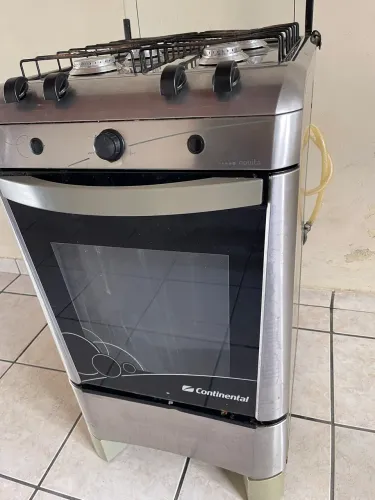 Fogão 4 bocas inox automático 