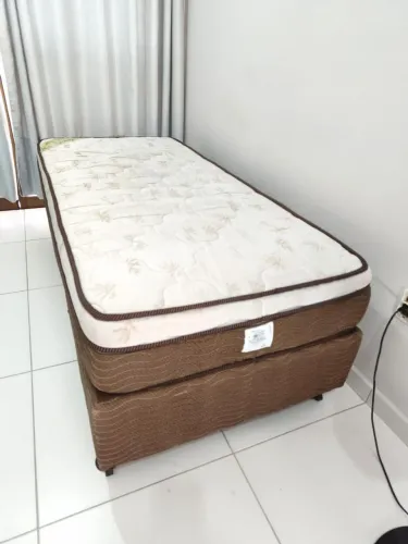 Cama Box Solteiro Ortobom com Pillowtop