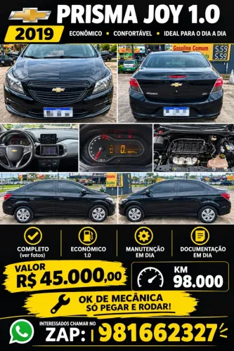 Chevrolet Prisma Sed. Joy/ LS 1.0 8V Flexpower 4P 2019